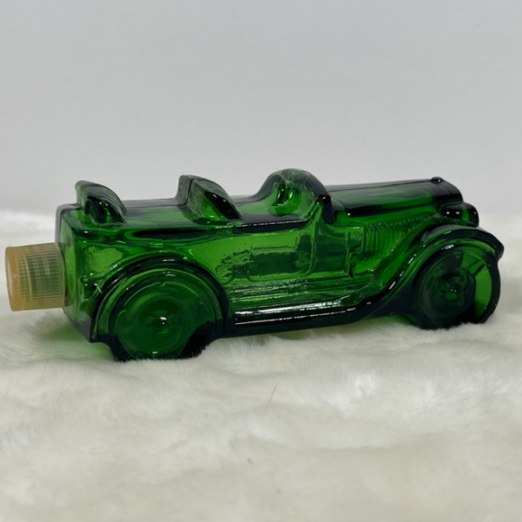 Avon Maxwell ’23 Deep Woods After Shave Green Glass Car Shaped Bottle Vintage - Picture 6 of 10